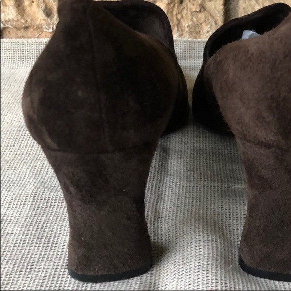 Amalfi Italy Leather Soft Brown Heels Goth Punk Rock
Size 8 1/2 AA Vintage - Picture 7 of 10